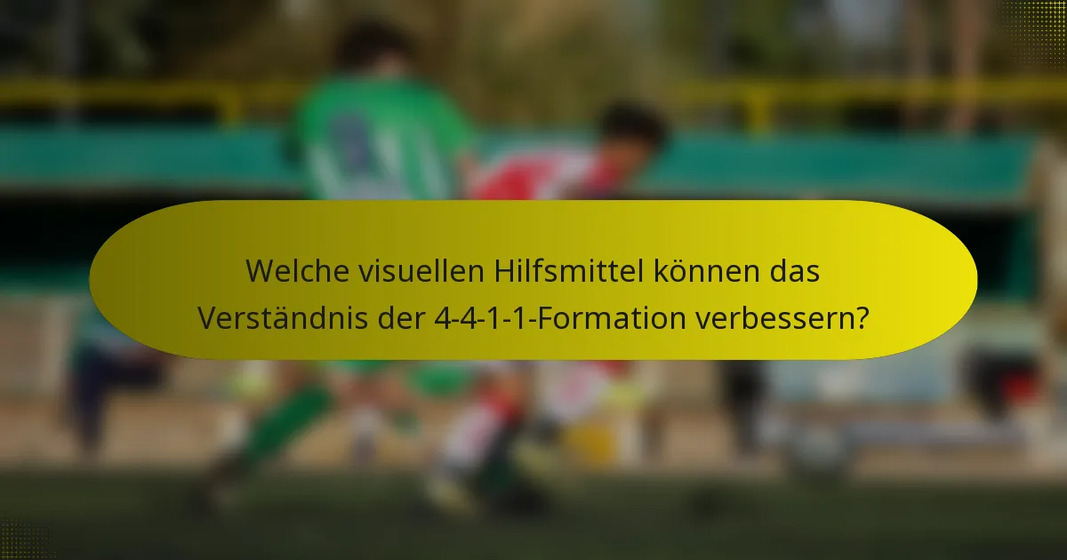 Welche visuellen Hilfsmittel können das Verständnis der 4-4-1-1-Formation verbessern?